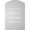 Ekena Millwork Arch Top Surface Mount PVC Gable Vent w/ 2"W x 2"P Brickmould Sill Frame, 12"W x 16"H GVPAR12X1603SN - alternate 5